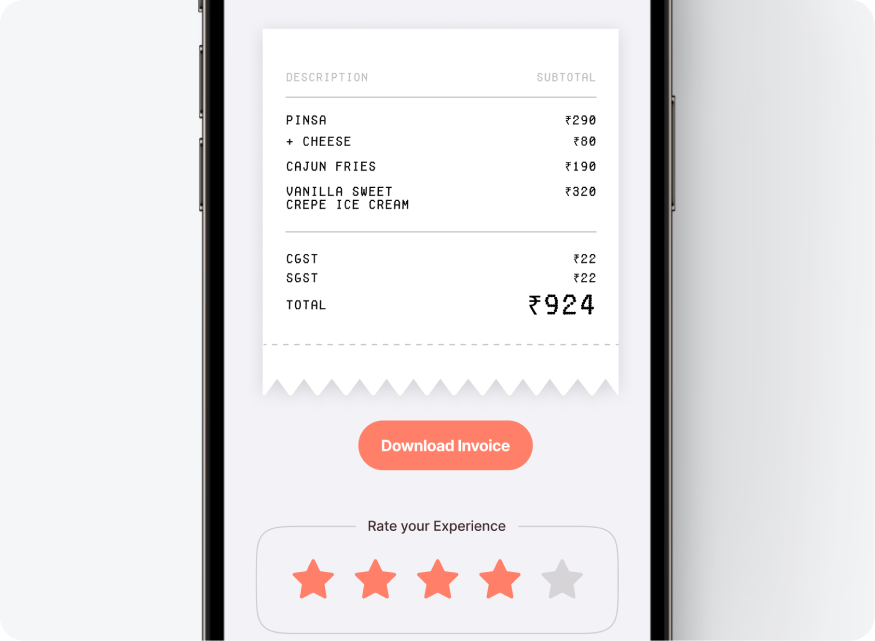 Show Bill on QR